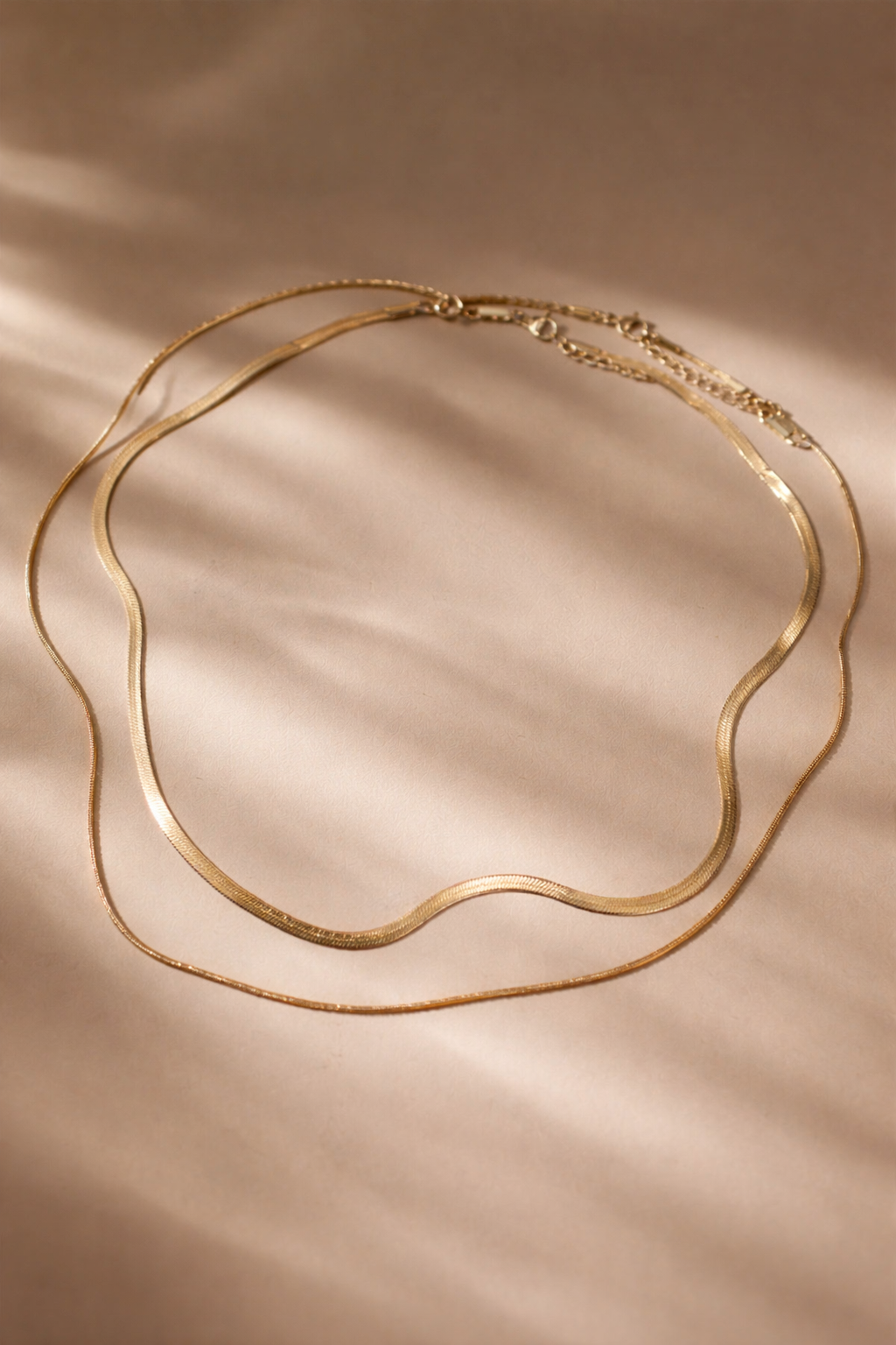 Collier Doubles Chaînes Serpent