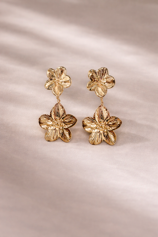 Boucles d’oreilles Pendantes Fleurs